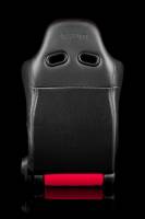 BRAUM RACING SEATS & MORE - BRAUM Racing Advan Series Sport Seats - Black Leatherette with Red Fabric Insert - Pair - Image 4
