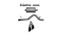 Corsa 2017-22 Chevrolet Colorado 3.7L Extended Cab Sport Cat-Back System Single Rear Exit Black Tips