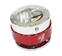NRG Innovations Quick Release - Black Body/ Red Chrome Ring