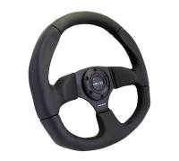 NRG Innovations - NRG Innovations Reinforced Steering Wheel (320mm Horizontal / 330mm Vertical) Leather w/Black Stitching - Image 2