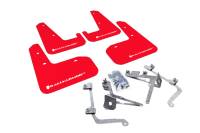 Rally Armor - Rally Armor 11+ STI/WRX Sedan Only UR Red Mud Flap w/ White Logo - Image 1