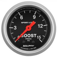 AutoMeter 2-1/16in 0-15 PSI Mechanical Sport-Comp Boost Pressure Gauge