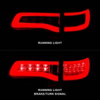 ANZO 2014-2016 Jeep Grand Cherokee LED Taillights Red/Clear - Image 2