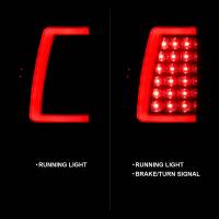 ANZO Headlights, Tail Lights and More  - ANZO 2003-2006 Chevy Silverado 1500 LED Taillights Plank Style Black w/Smoke Lens - Image 2