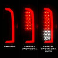 ANZO 15-21 GMC Canyon Full LED Taillights w/ Red Lightbar Black Housing/Clear Lens - Image 2