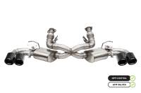 Corsa 20-25 Chevrolet Corvette C8 RWD 3in Valved Cat-Back w/AFM w/4.5in Carbon Fiber Black PVD Tips
