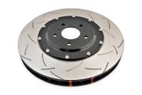 DBA 09-11 Nissan GTR R-35 Front Slotted 5000 Series 2 Piece Rotor Assembled w/ Black Hat