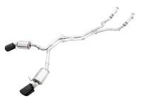 AWE Audi B9.5 RS5 Sportback Non-Resonated Touring Edition Exhaust - RS-Style Diamond Blk Tips