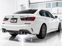 AWE Tuning - AWE 2019+ BMW M340i (G20) Non-Resonated Touring Edition Exhaust - Quad Chrome Silver Tips - Image 2