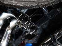 AWE Tuning - AWE 16-22 Toyota Tacoma 0FG Catback Exhaust w/ BashGuard - Dual Diamond Black Tips - Image 3