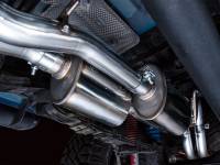 AWE Tuning - AWE 16-22 Toyota Tacoma 0FG Catback Exhaust w/ BashGuard - Dual Diamond Black Tips - Image 9