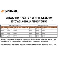 Mishimoto - Mishimoto Wheel Spacers - 5x114.3 - 60.1 - 20 - M12 - Black - Image 2