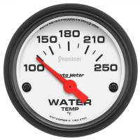 AutoMeter Phantom 52mm 100-250 Deg F Electronic Water Temp Gauge
