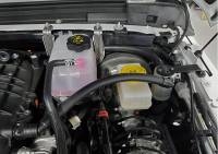 J&L Oil Separator Co - J&L 18-22 Jeep Wrangler JL 3.6L Driver Side Oil Separator 3.0 - Clear Anodized - Image 2