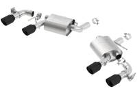 Borla - Borla 2016 Chevy Camaro V8 SS AT/MT ATAK Rear Section Exhaust w/ Dual Mode Valves Ceramic Black - Image 1