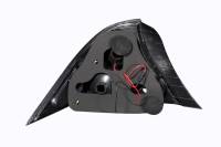 ANZO Headlights, Tail Lights and More  - ANZO 2001-2003 Honda Civic Taillights Black w/ Halo - Image 2