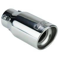 DC Sports - DC Sports Polished Stainless Steel Universal Bolt On Exhaust Slant Cut Tip 2.875" Inlet 3.87" Outlet - Image 1