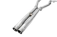 AWE Tuning - AWE 2015+ Dodge Charger 6.4L/6.2L SC Non-Resonated Touring Edition Exhaust - Silver Tips - Image 7
