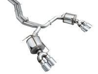 AWE Tuning - AWE 19-23 Audi C8 S6/S7 2.9T V6 AWD Touring Edition Exhaust - Chrome Silver Tips - Image 14