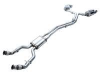 AWE Tuning - AWE 19-23 Audi C8 S6/S7 2.9T V6 AWD Touring Edition Exhaust - Chrome Silver Tips - Image 16