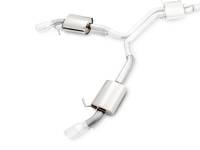 AWE Tuning - AWE Audi B9 A4 Touring Edition Exhaust Dual Outlet - Chrome Silver Tips (Includes DP) - Image 5