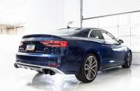 AWE Tuning - AWE Audi B9 S5 Coupe 3.0T Track Edition Exhaust - Diamond Black Tips (102mm) - Image 3