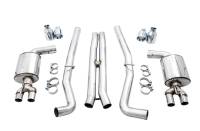 AWE Tuning - AWE 2015+ Dodge Challenger 6.4L/6.2L Non-Resonated Touring Edition Exhaust - Quad Silver Tips - Image 6