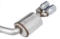 AWE 2017+ Challenger 5.7L Touring Edition Exhaust - Non-Resonated - Chrome Silver Quad Tips