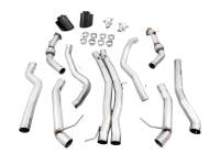 AWE Tuning - AWE Audi B9.5 RS5 Sportback Non-Resonated Track Edition Exhaust - RS-Style Diamond Blk Tips - Image 3