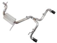 AWE Mk6 GTI Performance Catback - Diamond Black Round Tips