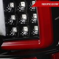 Spec'D Tuning Products - Spec-D 2007-2009 Dodge RAM 1500/2500/3500 Red C-Bar LED Tail Lights (Jet Black Housing/Clear Lens) - Image 2