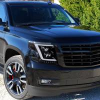 Spec'D Tuning Products - Spec-D 2015-2020 Chevrolet Tahoe Suburban/ 2016-2019 Suburban 3500HD LED C-Bar Projector Headlights w/ LED Turn Signal Lights (Jet Black Housing/Clear Lens) - Image 8