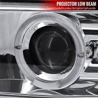 Spec'D Tuning Products - Spec-D 1999-2002 Chevrolet Silverado/ 2000-2006 Chevrolet Tahoe/Suburban Dual Halo Projector Headlights with LED Sequential Turn Signal Bumper Lights (Chrome Housing/Clear Lens) - Image 1
