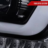 Spec'D Tuning Products - Spec-D 2015-2020 Chevrolet Tahoe Suburban/ 2016-2019 Suburban 3500HD LED C-Bar Projector Headlights w/ LED Turn Signal Lights (Glossy Black Housing/Smoke Lens) - Image 3