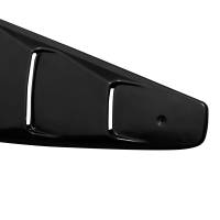 Spec'D Tuning Products - Spec-D 2005-2014 Ford Mustang Matte Black Textured ABS Quarter Window Louvers - Image 1
