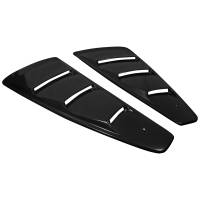 Spec'D Tuning Products - Spec-D 2005-2014 Ford Mustang Matte Black Textured ABS Quarter Window Louvers - Image 3