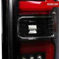 Spec'D Tuning Products - Spec-D 2009-2014 Ford F-150 Red C-Bar LED Tail Lights (Jet Black Housing/Clear Lens) - Image 3