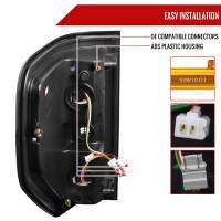 Spec'D Tuning Products - Spec-D 2009-2014 Ford F-150 Red C-Bar LED Tail Lights (Jet Black Housing/Clear Lens) - Image 6