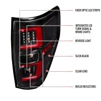 Spec'D Tuning Products - Spec-D 2009-2014 Ford F-150 Red C-Bar LED Tail Lights (Jet Black Housing/Clear Lens) - Image 7
