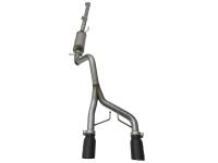 aFe Power (Advanced FLOW Engineering) - aFe Rebel Series CB 2.5in Dual Center Exit SS Exhaust w/ Black Tips 07-15 Jeep Wrangler 3.6L/3.8L V6 - Image 2