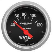 AutoMeter Sport-Comp 52mm 40-120 Degree Short Sweep Electronic Water Temperature Gauge