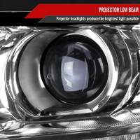 Spec'D Tuning Products - Spec-D 2015-2020 Chevrolet Tahoe Suburban/ 2016-2019 Suburban 3500HD Projector Headlights w/ LED Light Strip (Chrome Housing/Clear Lens) - Image 1