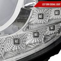 Spec'D Tuning Products - Spec-D 2015-2020 Chevrolet Tahoe Suburban/ 2016-2019 Suburban 3500HD LED C-Bar Projector Headlights w/ LED Turn Signal Lights (Chrome Housing/Clear Lens) - Image 4