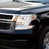 Spec'D Tuning Products - Spec-D 2015-2020 Chevrolet Tahoe Suburban/ 2016-2019 Suburban 3500HD LED C-Bar Projector Headlights w/ LED Turn Signal Lights (Chrome Housing/Clear Lens) - Image 7