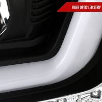 Spec'D Tuning Products - Spec-D 2015-2020 Chevrolet Tahoe Suburban/ 2016-2019 Suburban 3500HD LED C-Bar Projector Headlights w/ LED Turn Signal Lights (Matte Black Housing/Clear Lens) - Image 3
