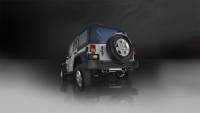 CORSA Performance - Corsa 2007-2011 Jeep Wrangler 3.8L/12-14 Wrangler 3.6L Polished Sport Axle-Back Exhaust - Image 2