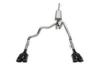 Corsa 19-25 Chevy Silverado 1500 CatBack Dual Rear Exit with Twin 4in Black Powder Ct ProSeries Tips