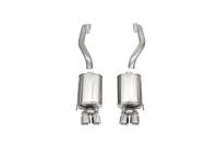 Corsa 2009-2013 Chevrolet Corvette C6 6.2L V8 Polished Sport Axle-Back Exhaust