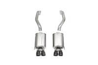 Corsa 2009-2013 Chevrolet Corvette C6 6.2L V8 Black Sport Axle-Back Exhaust