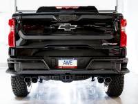 AWE Tuning - AWE 22-23 GMC Sierra 1500 AT4X 6.2L 0FG Catback Split Dual (Flat Bumper) - Chrome Silver Tips - Image 6